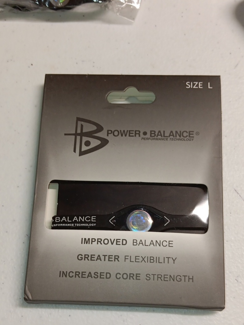 Power Balance Performance Wristband - Black with Holographic Disc